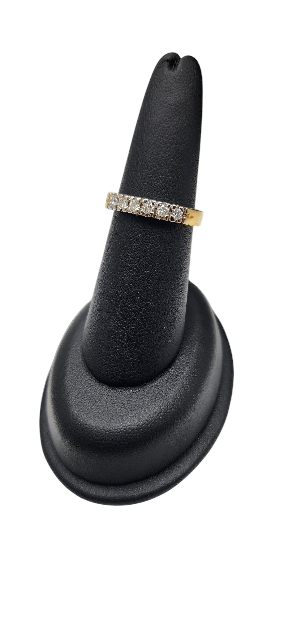 18KT Yellow/White Gold W/ White Diamond .30cttw Band Ring