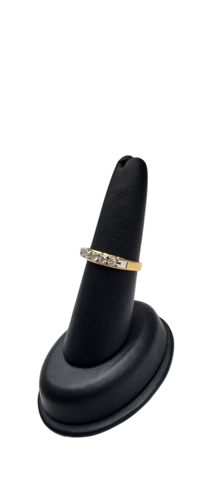 18KT Yellow/White Gold .50cttw W/ White Diamond Anniversary Band Ring