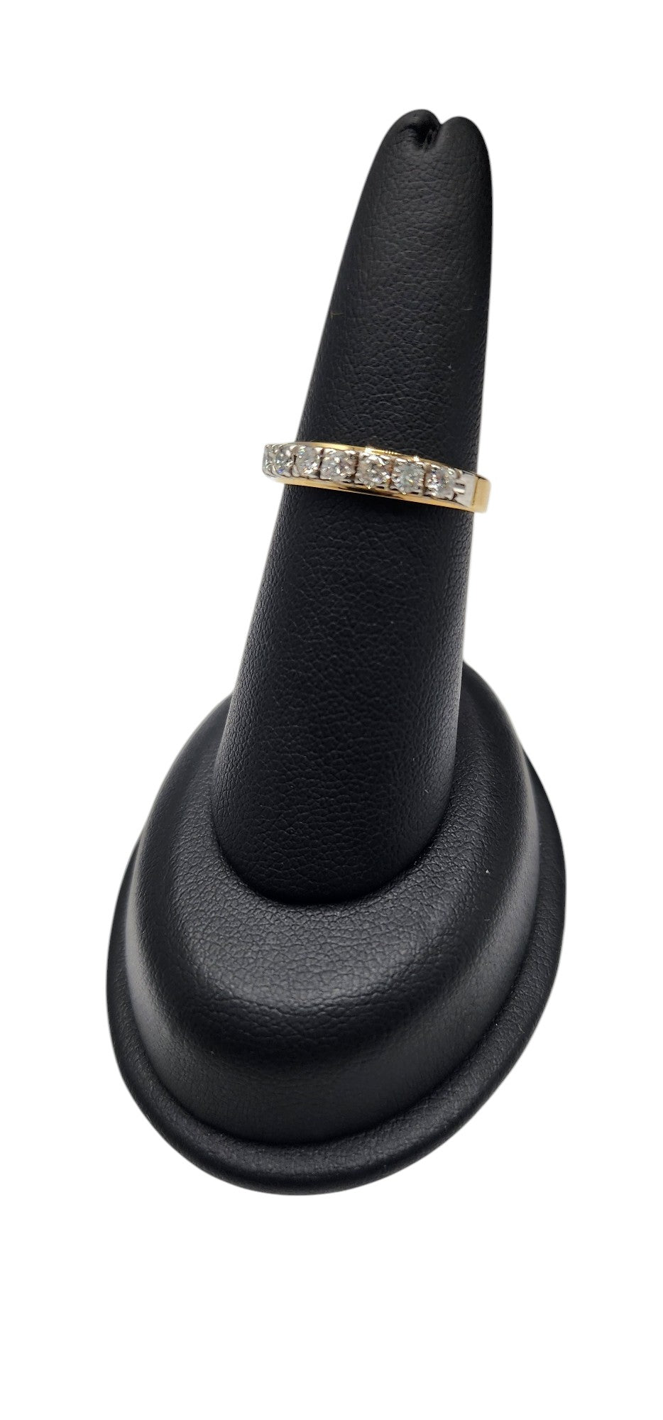 18KT Yellow/White Gold .50cttw W/ White Diamond Anniversary Band Ring