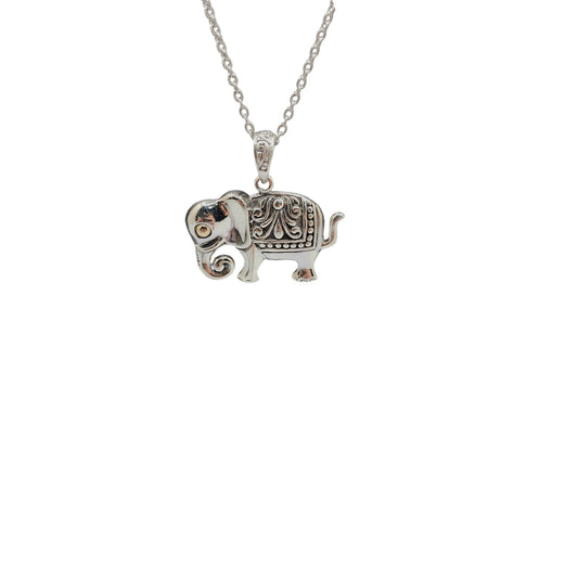 Silver Pendants 18" Collection Lucky Elephant Pendant