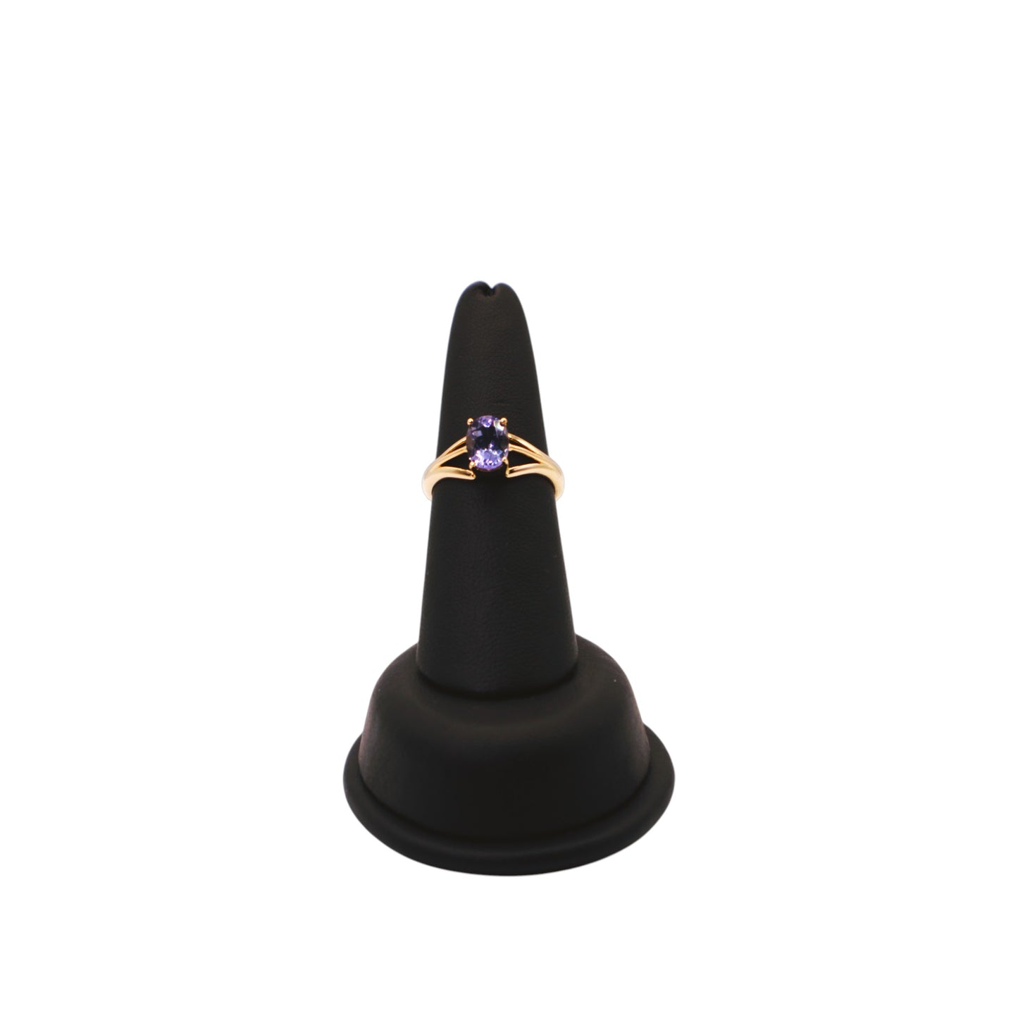18KT Yellow Gold W/ 1.50cttw Oval Tanzanite Ring