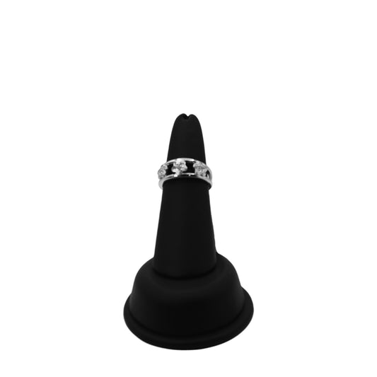 18KT White Gold W/ White Diamond .15cttw Star Ring