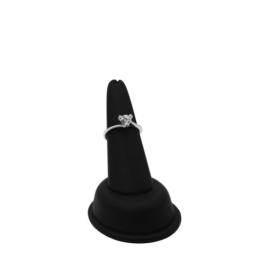 18KT White Gold 0.65cttw & White Solitaire Diamond Ring