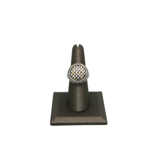 Bali Silver Collection W/18KT Naga Scale Bali Ring