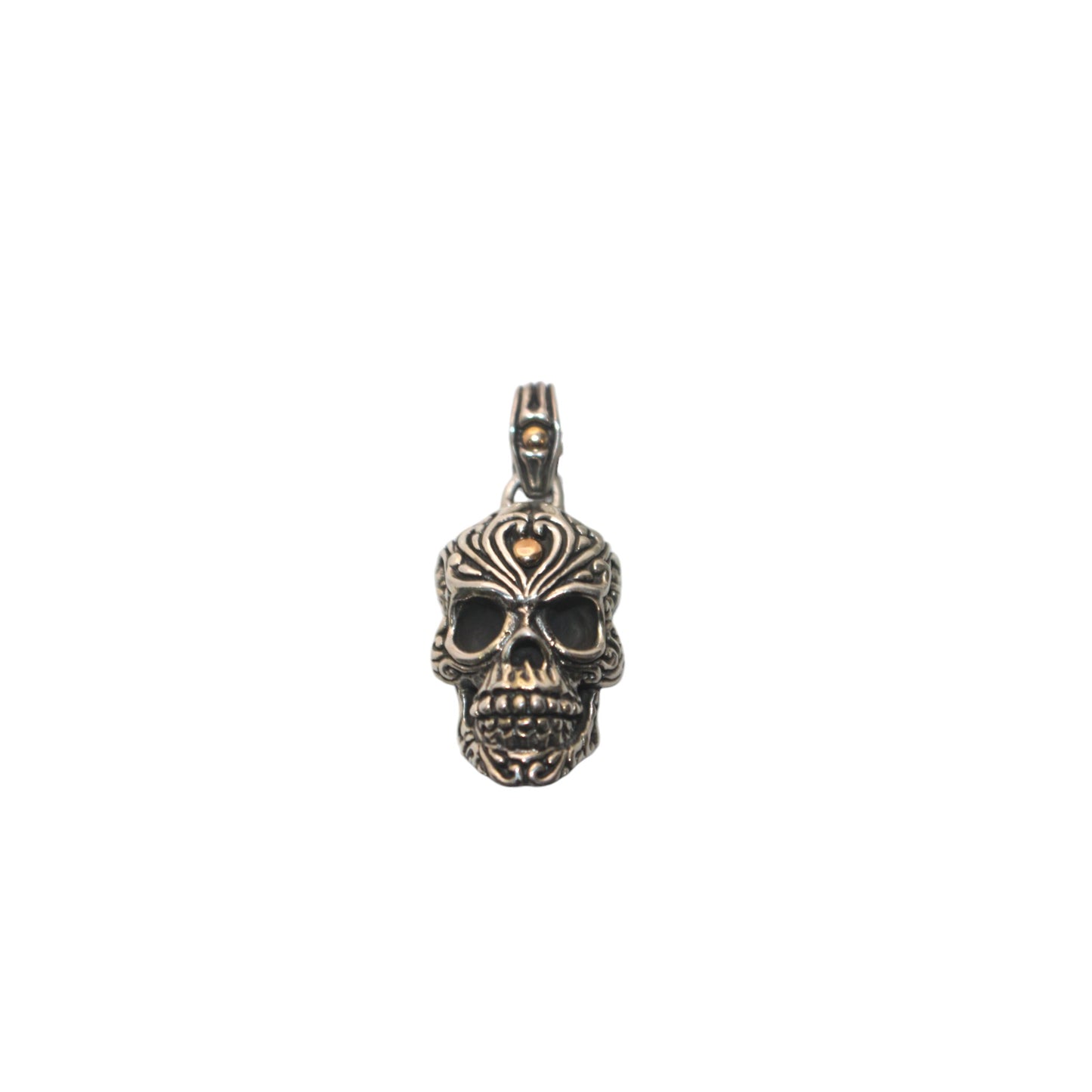 Bali Silver Collection Pendants W/18KT Trunyan Skull Head