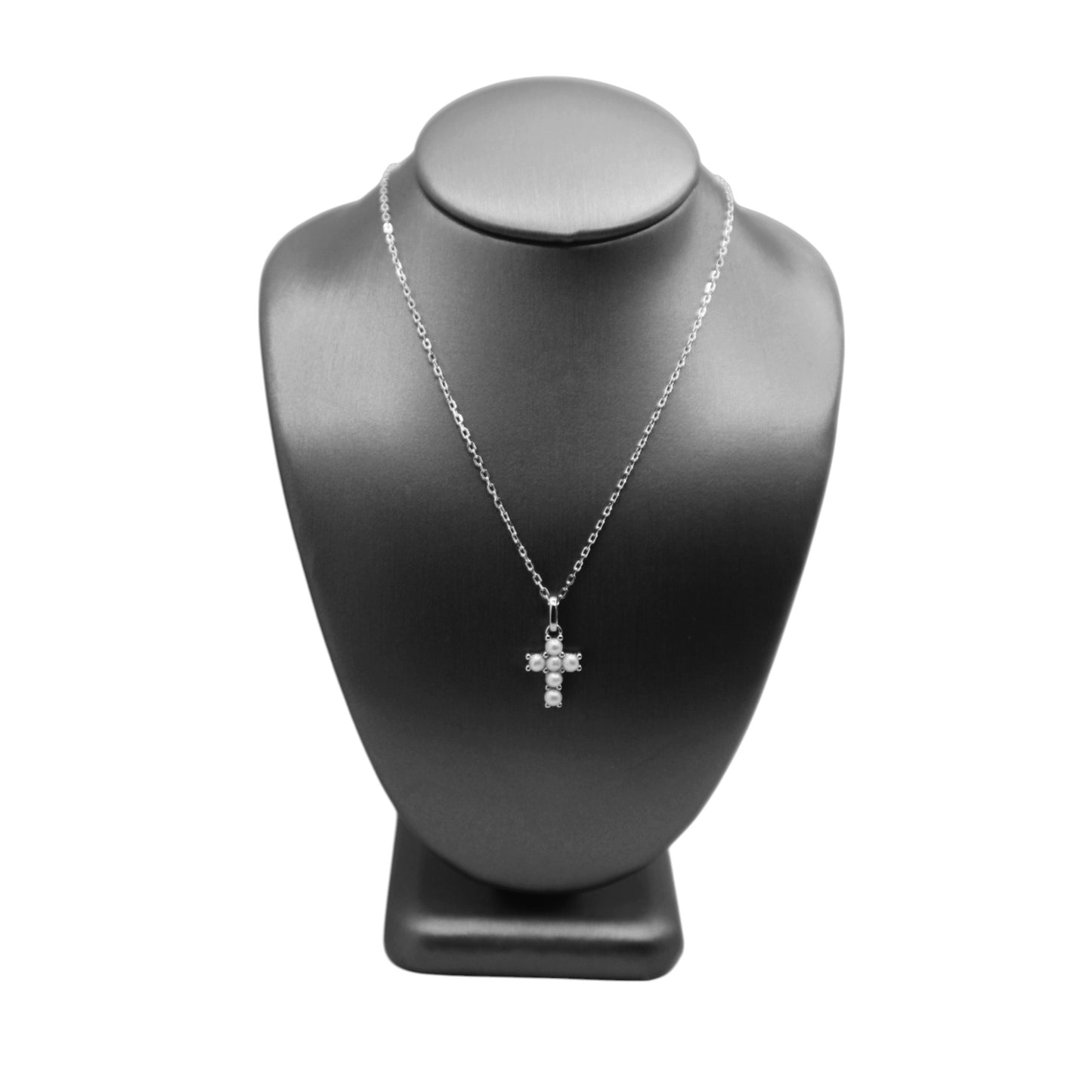 Silver Pendants 18" Collection FWP Cross W/ 2-2.5mm Pendant