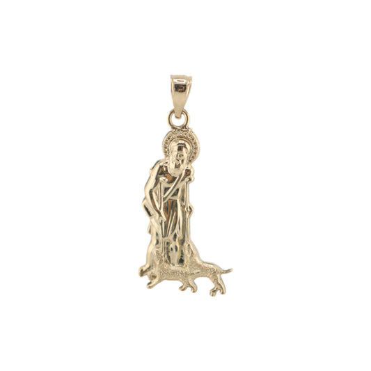 14KT Yellow Solid Gold San Lazaro Pendant