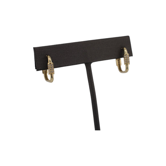 14KT Yellow Gold Square Style Hoops 12.mm Earrings