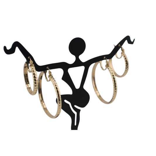 14KT Yellow Gold New Round Hoops Earrings