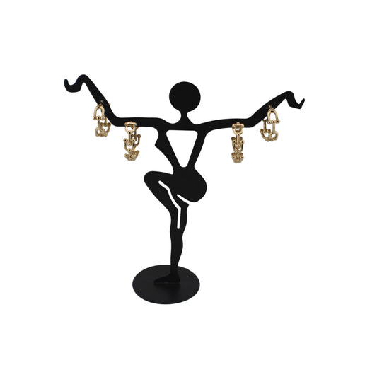 14KT Solid Yellow Gold Hoops Fancy Style Earrings