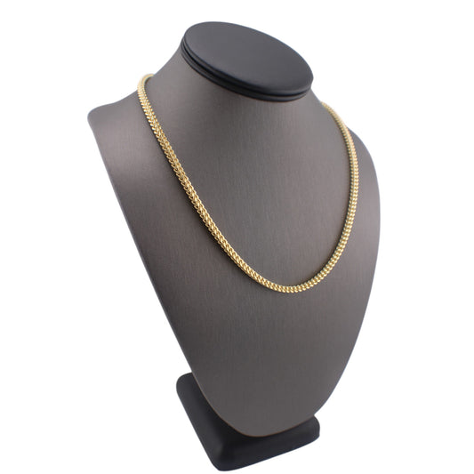 14KT Yellow Solid Gold Franco Cut Chain