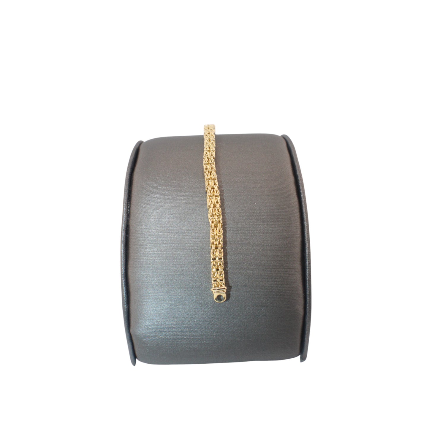 14KT Yellow Gold Byzantine Square Italian Link Bracelets