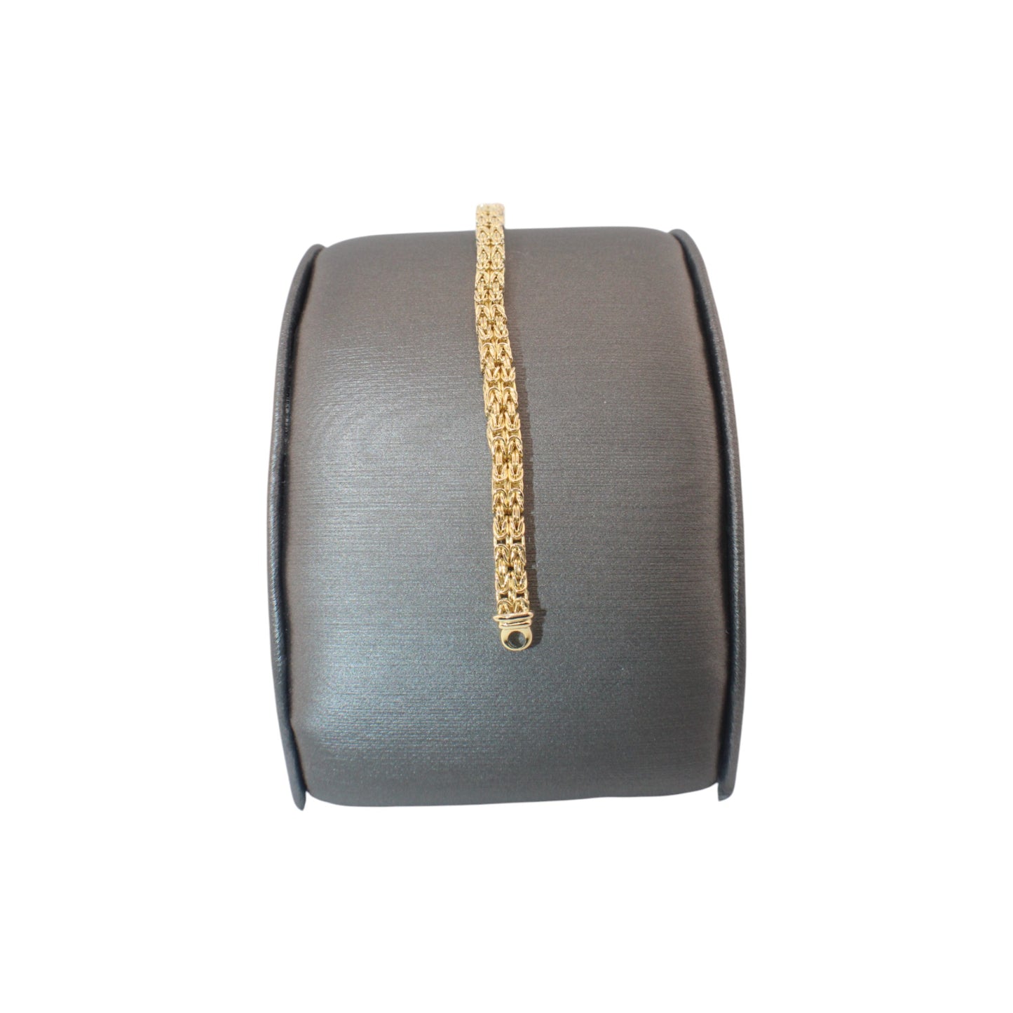 14KT Yellow Gold Byzantine Square Italian Link Bracelets