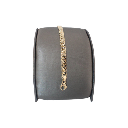 14KT Yellow Gold Semi-Solid Cuban Link Bracelets
