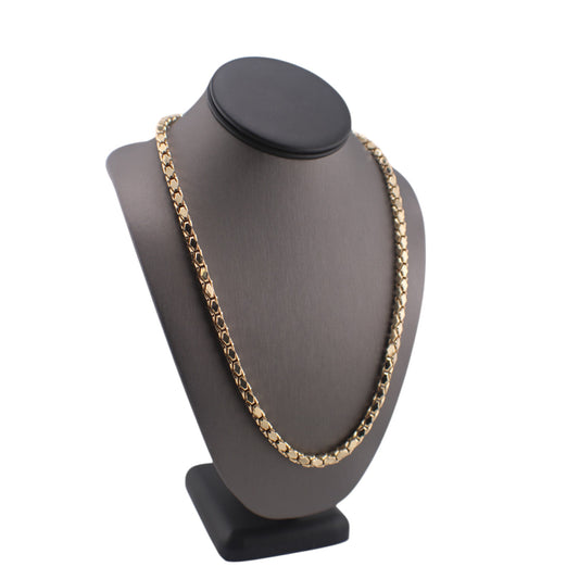 14KT Yellow Gold Fancy Italian Link Chain.