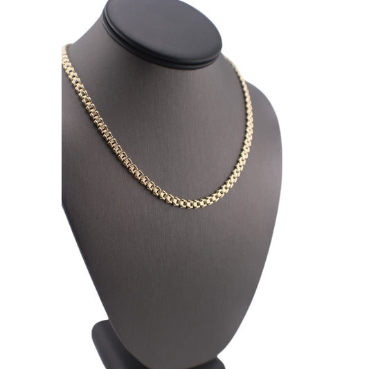 14KT Yellow Semi-Solid Fancy Link Gold Chain.