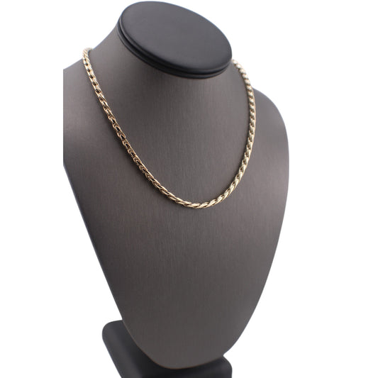 14KT Yellow Gold Fancy Link Chain.