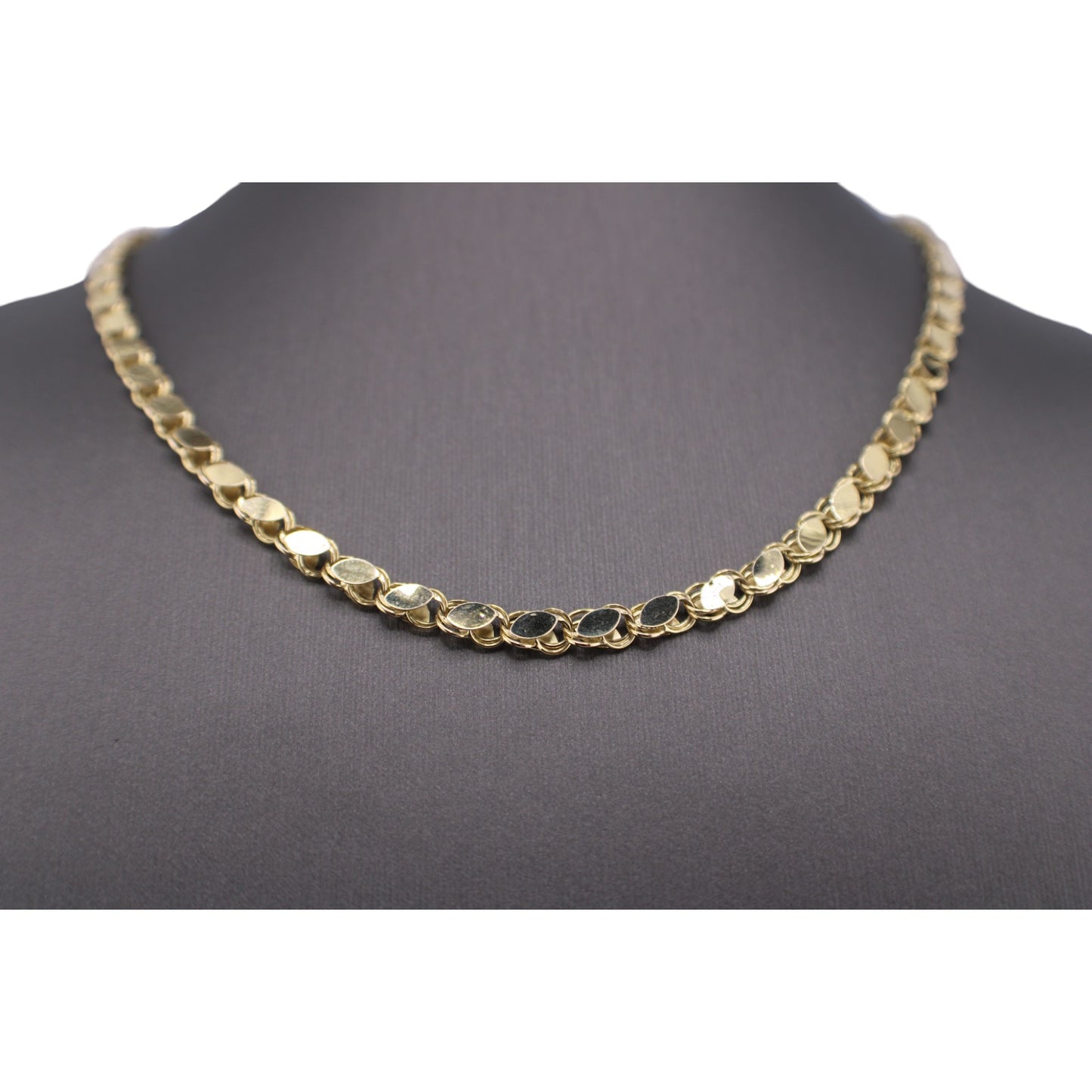 14KT Yellow Semi-Solid Gold Fancy Italian Cut Chain