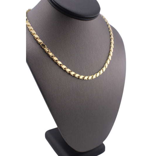 14KT Yellow Semi-Solid Gold Fancy Italian Cut Chain