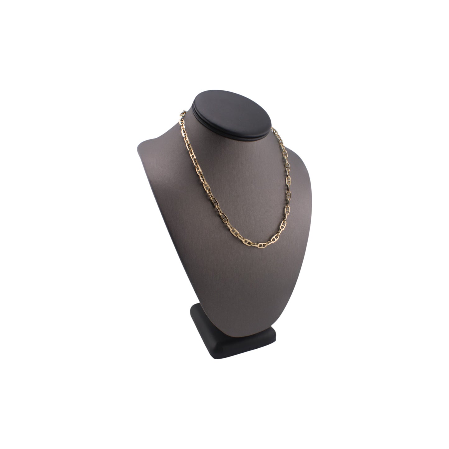 14KT Yellow Gold Semi-Solid Fancy Flat Anchor Link Chain