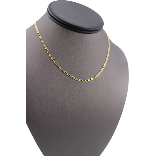 14KT Yellow Semi-Solid Baby Cuban Link Gold Chain