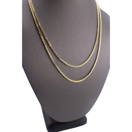 10KT Yellow Gold Fancy Italian Round-Link 2.5mm Chain
